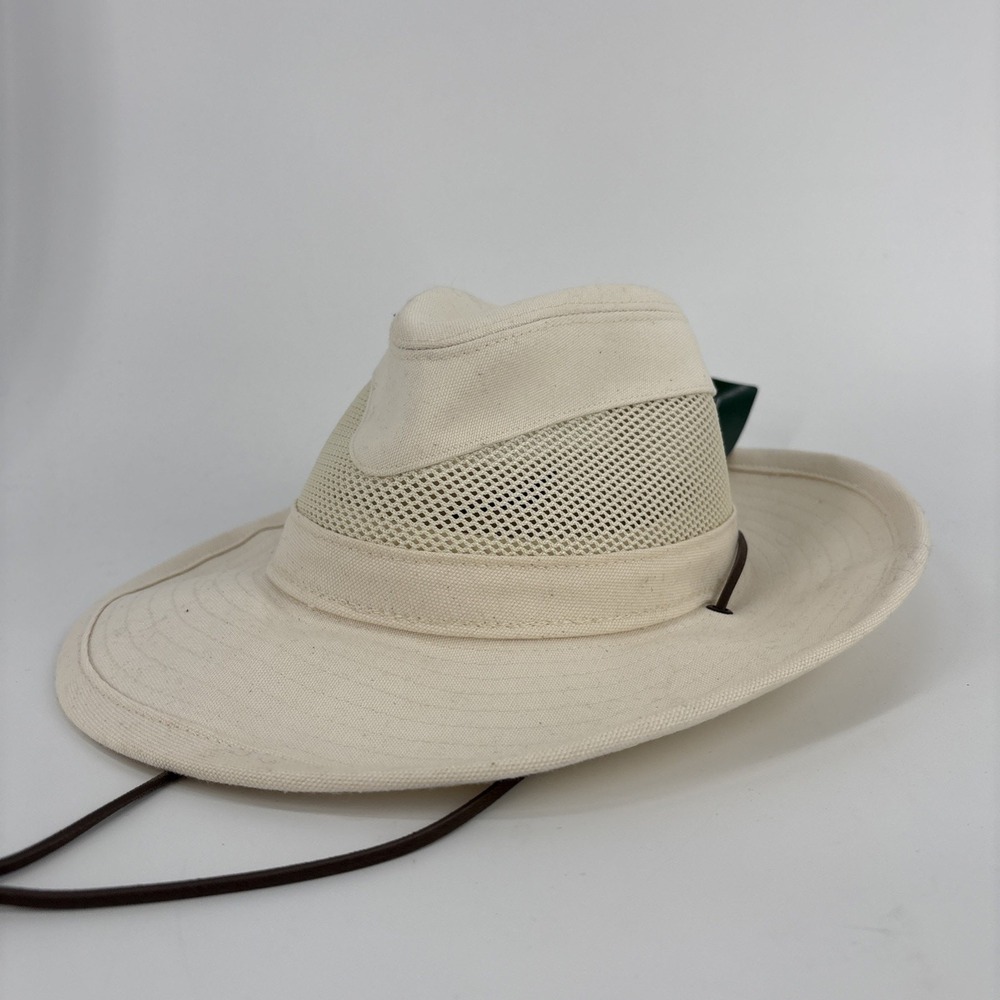 LL Bean Hensckel Aussie Breezer Hat Medium Natural Sun Shade NWT